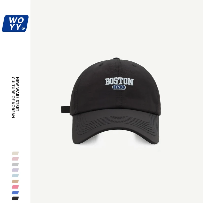 Boston Quick-Dry Baseball Hat Summer Super Fire Outdoor Sun Hat Korean Ins Soft Top Breathable Cap
