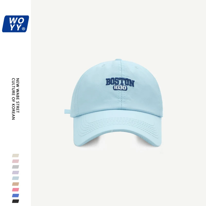 Boston Quick-Dry Baseball Hat Summer Super Fire Outdoor Sun Hat Korean Ins Soft Top Breathable Cap