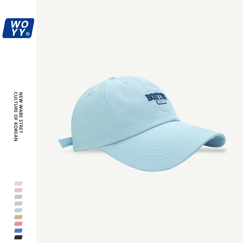 Boston Quick-Dry Baseball Hat Summer Super Fire Outdoor Sun Hat Korean Ins Soft Top Breathable Cap