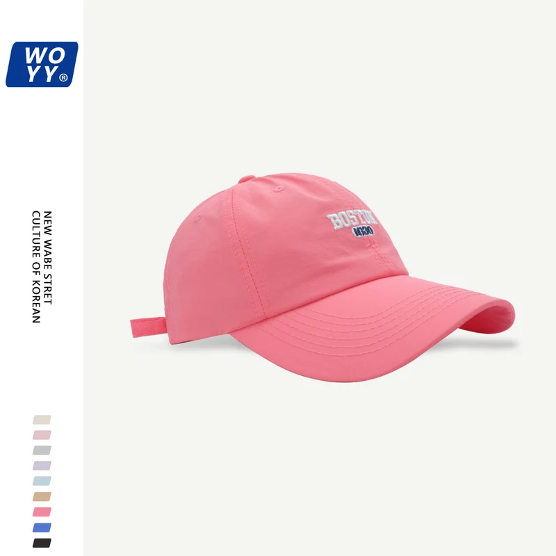 Boston Quick-Dry Baseball Hat Summer Super Fire Outdoor Sun Hat Korean Ins Soft Top Breathable Cap