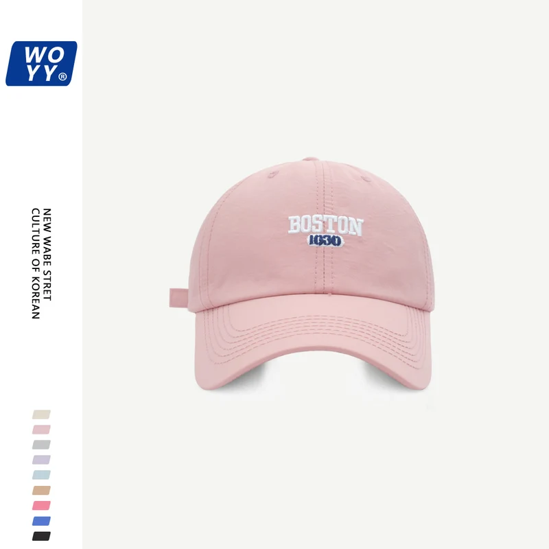 Boston Quick-Dry Baseball Hat Summer Super Fire Outdoor Sun Hat Korean Ins Soft Top Breathable Cap