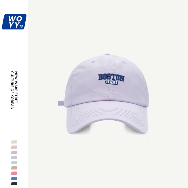 Boston Quick-Dry Baseball Hat Summer Super Fire Outdoor Sun Hat Korean Ins Soft Top Breathable Cap