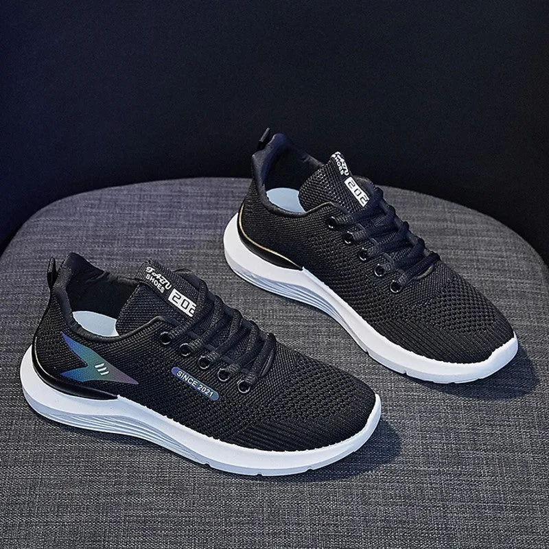 Mesh Shoes Women's Shoes 2023 New Autumn Breathable sneaker Women's Mesh Casual White Shoes Casual Slip-on