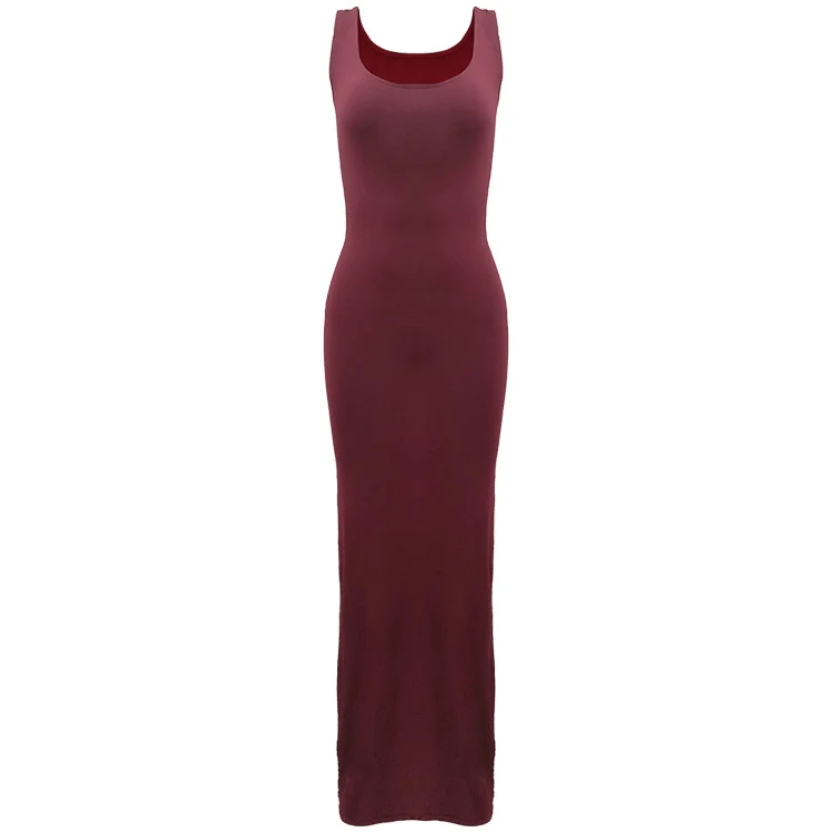 2025 European and American New Summer Casual Women's Clothing Amazon Cross-Border Sexy Vest Long Skirt Sleeveless Slim Dress