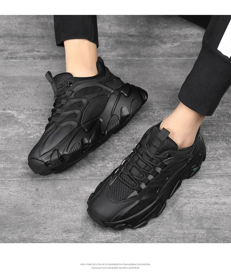 Lion Eagle Dell Torre Shoes Men's Shoes Breathable 45 Thick Bottom Black Plus Size 46 Joker 47 Casual Shoes 48 sneaker
