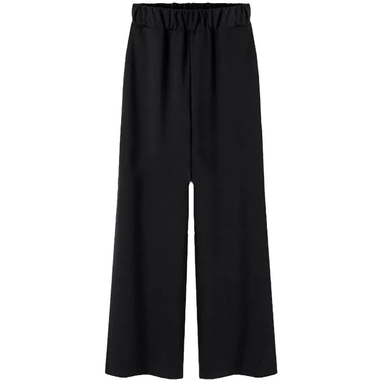 Plus-Size Women's Pants for Middle-Aged and Elderly Women, Summer Loose Wide-Leg Pants for Plus-Size Women, Casual Floor-Length Straight-Leg Trousers, Thin