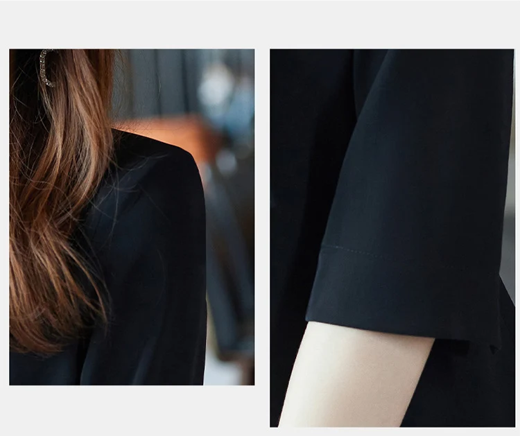 [Three-Quarter Sleeve Dress] Women's Formal Suit Dress, Korean Style Fashion Professional Attire, Small Blazer Dress for Spring and Summer