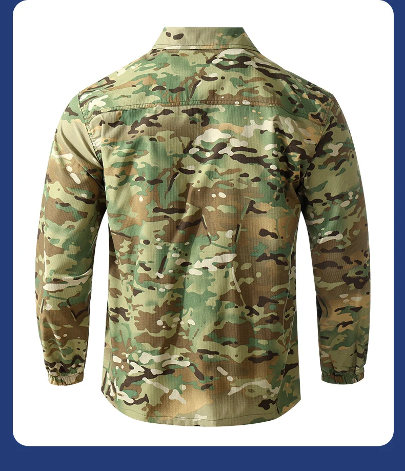 Summer stretch suit quick-drying sweat-absorbent work clothes air-conditioning cool labor protection work clothes wear-resistant breathable tooling