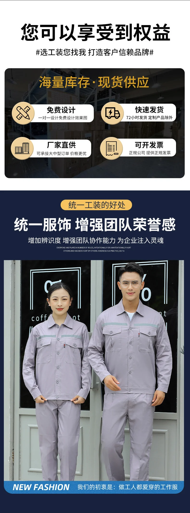 Pure Cotton Thin Summer Long Work Clothes Suit Wear-Resistant, Breathable and Sweat-Absorbent Welder Shipyard Factory Workshop Suit