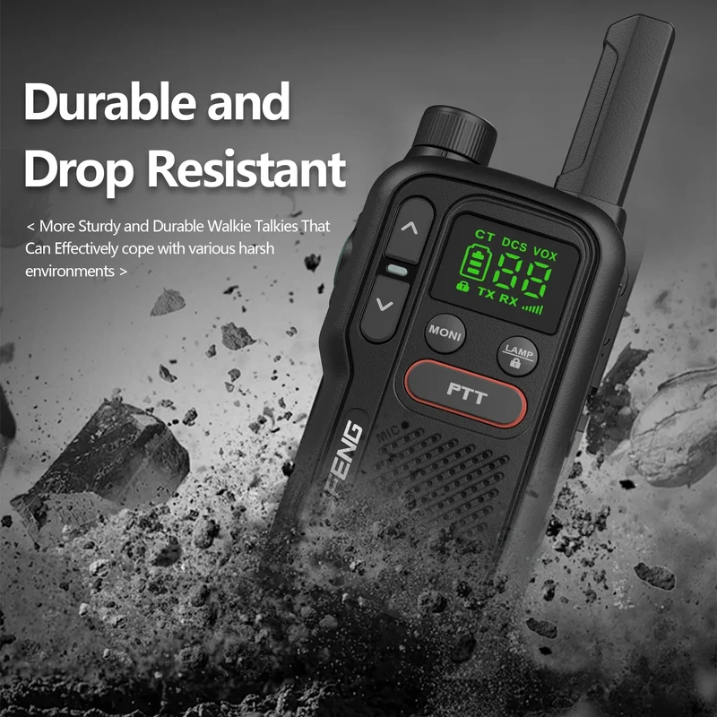 PMR446 BF-T18 Handheld PMR Walkie Talkie Radio Station Transmitter 1500mAh Wireless Device Long Range Two Way Radios Flashligh