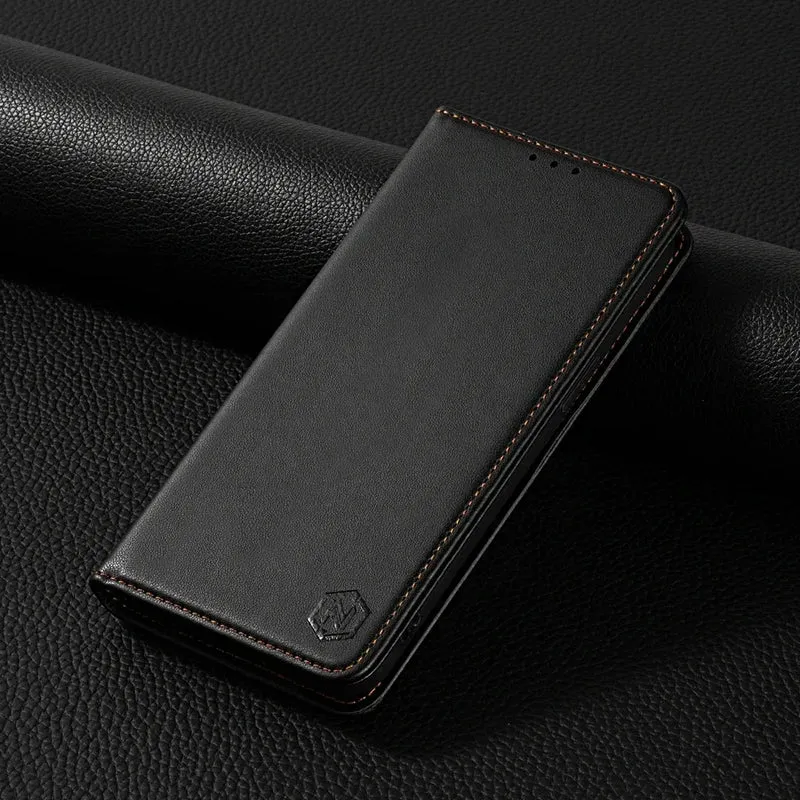 Wallet Skin friendly Magnetic Card Slot Flip Leather Case For Xiaomi 14T Poco X7 C75 M7/X6 Pro Redmi 14C 13 A4 Note 14 Pro+ 14S
