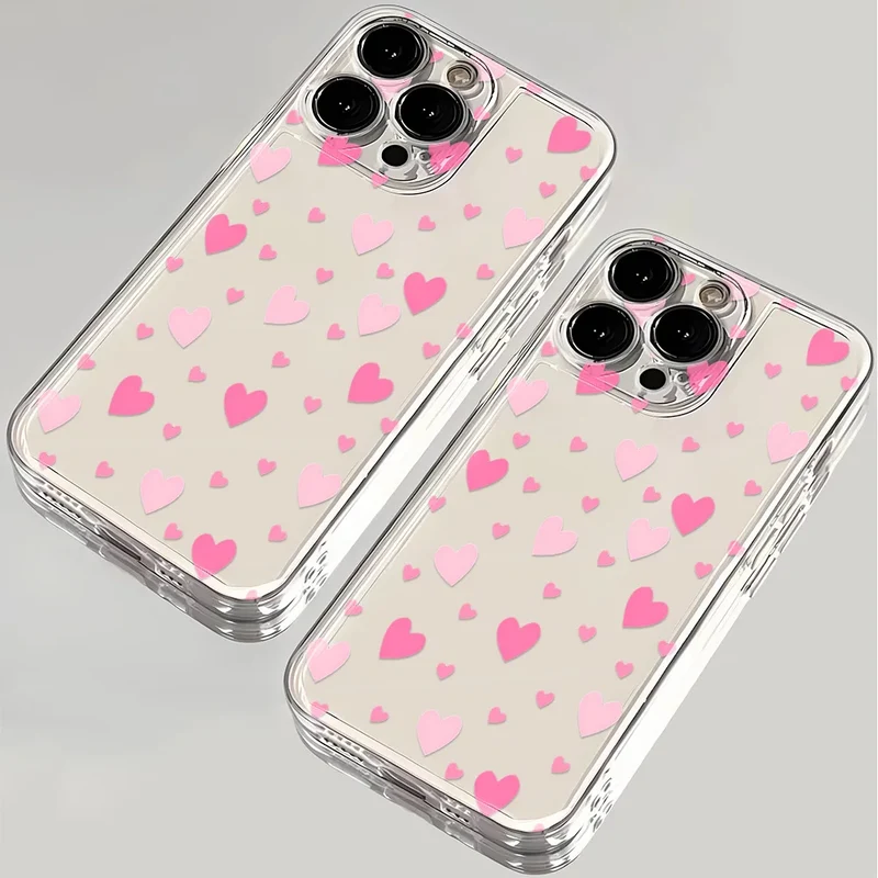 Luminous Love Case For iPhone 16 16E 15 11 12 13 14 Pro Max For iPhone XR XS Max 8 Plus Back Cover