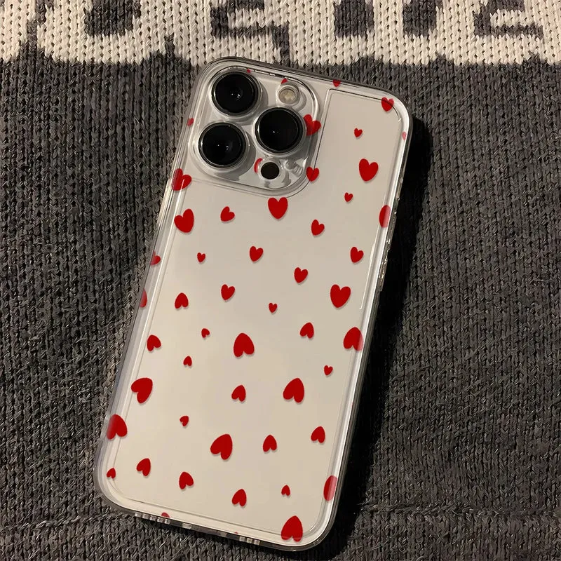 Luminous Love Case For iPhone 16 16E 15 11 12 13 14 Pro Max For iPhone XR XS Max 8 Plus Back Cover