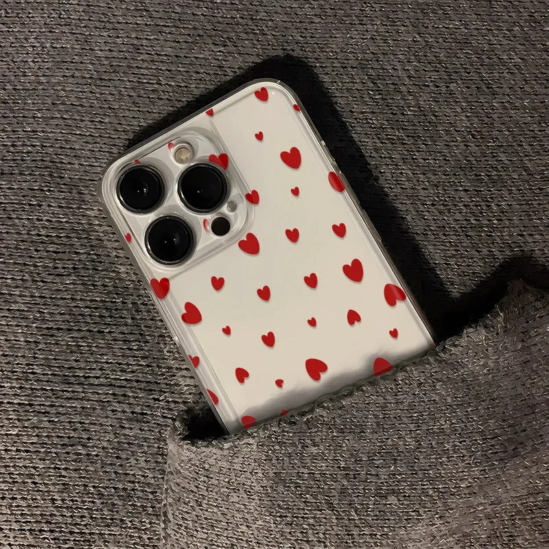 Luminous Love Case For iPhone 16 16E 15 11 12 13 14 Pro Max For iPhone XR XS Max 8 Plus Back Cover