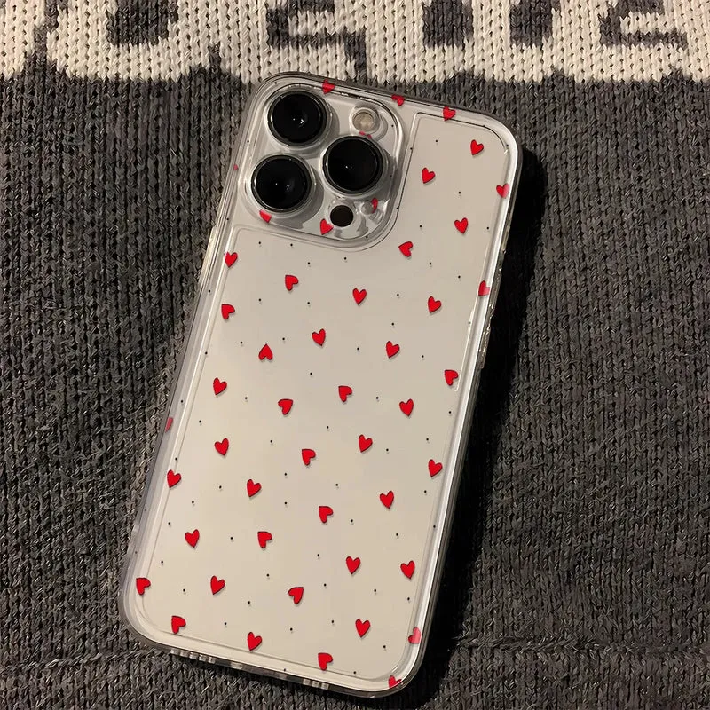 Luminous Love Case For iPhone 16 16E 15 11 12 13 14 Pro Max For iPhone XR XS Max 8 Plus Back Cover