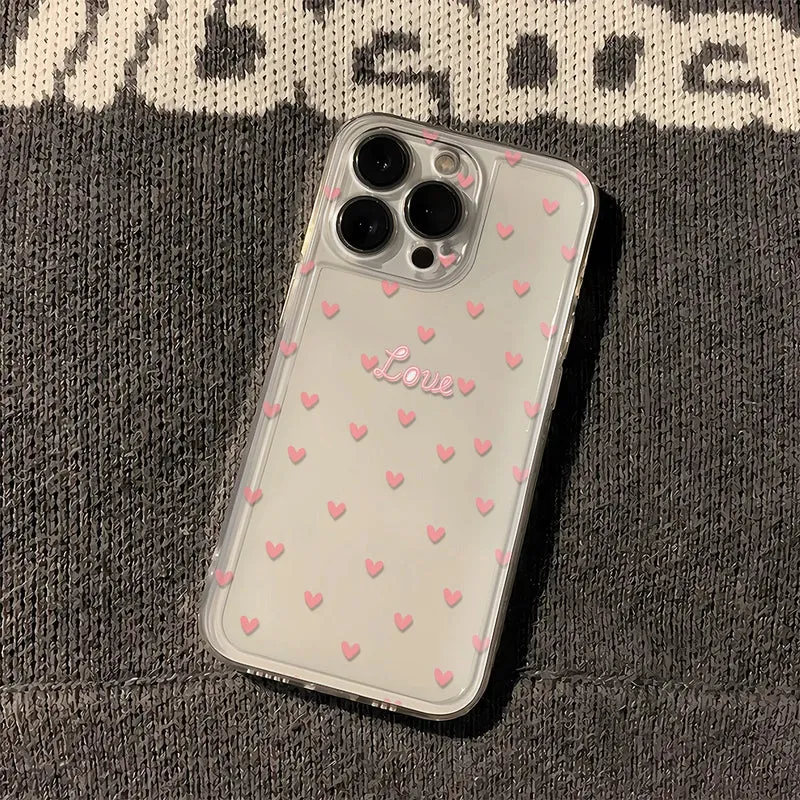 Luminous Love Case For iPhone 16 16E 15 11 12 13 14 Pro Max For iPhone XR XS Max 8 Plus Back Cover