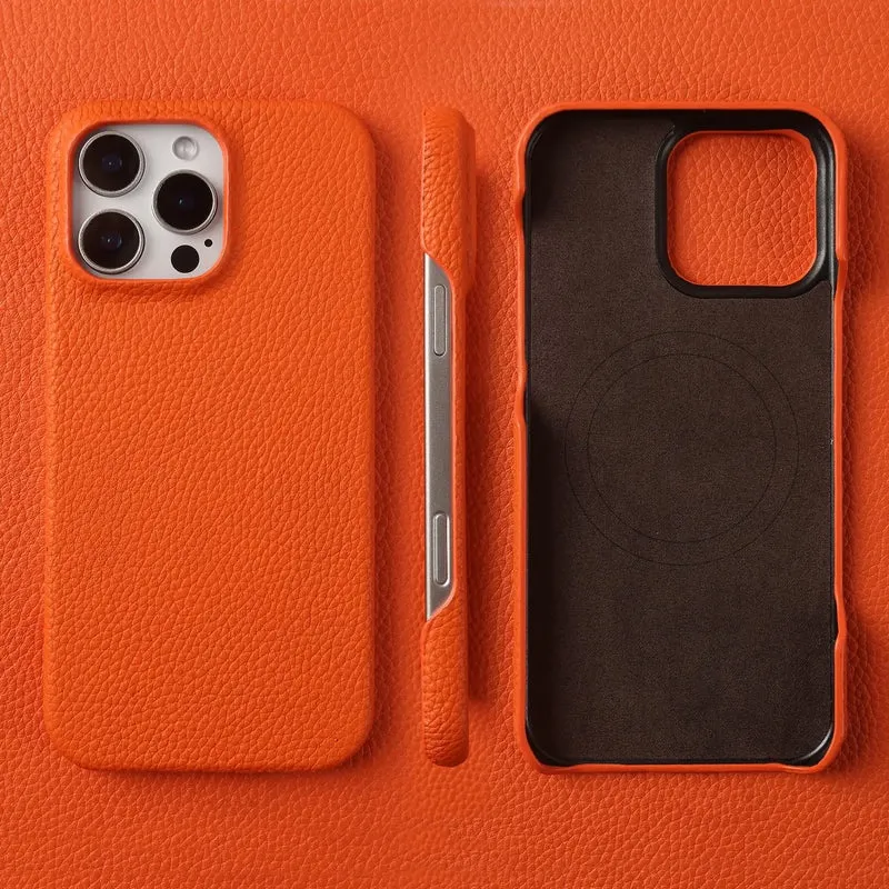 Premium Magnetic Genuine Leather Case For iphone 16 Pro Max 15 14 13 12 11 Wireless Charge Magnet Magsafe Cover Shockproof Coque