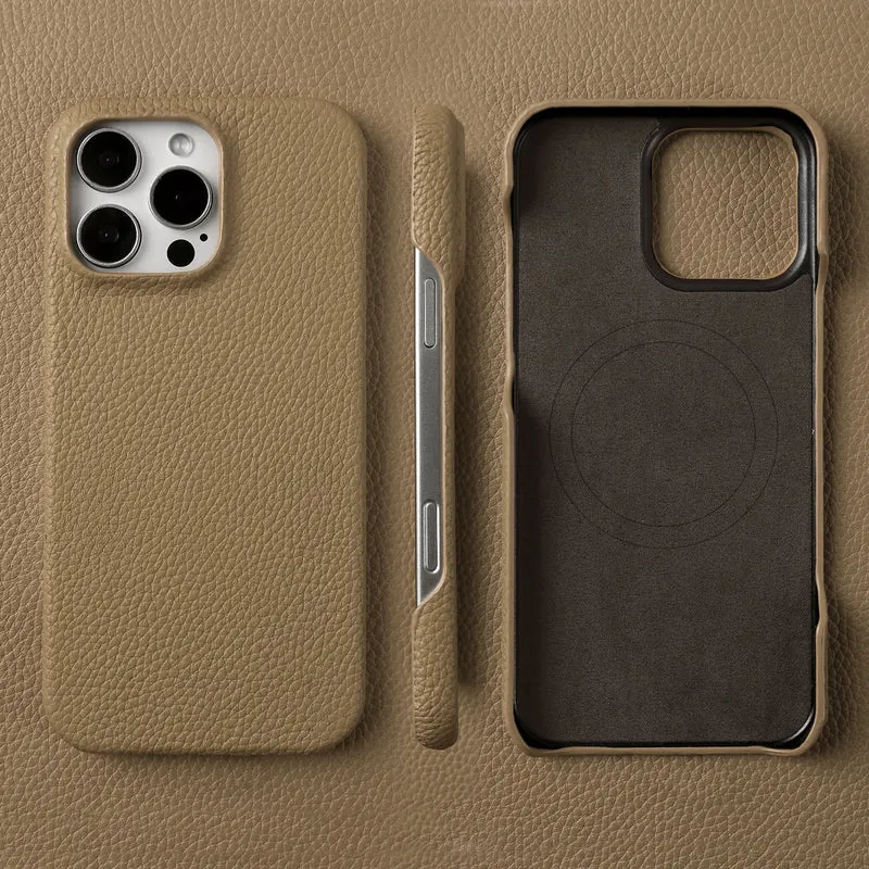 Premium Magnetic Genuine Leather Case For iphone 16 Pro Max 15 14 13 12 11 Wireless Charge Magnet Magsafe Cover Shockproof Coque