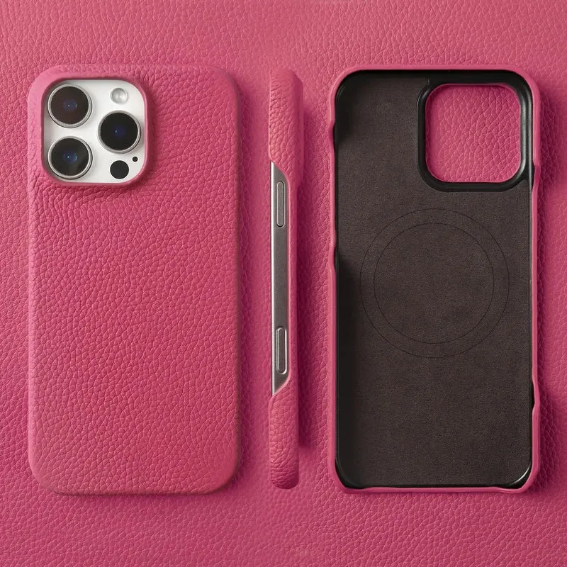 Premium Magnetic Genuine Leather Case For iphone 16 Pro Max 15 14 13 12 11 Wireless Charge Magnet Magsafe Cover Shockproof Coque