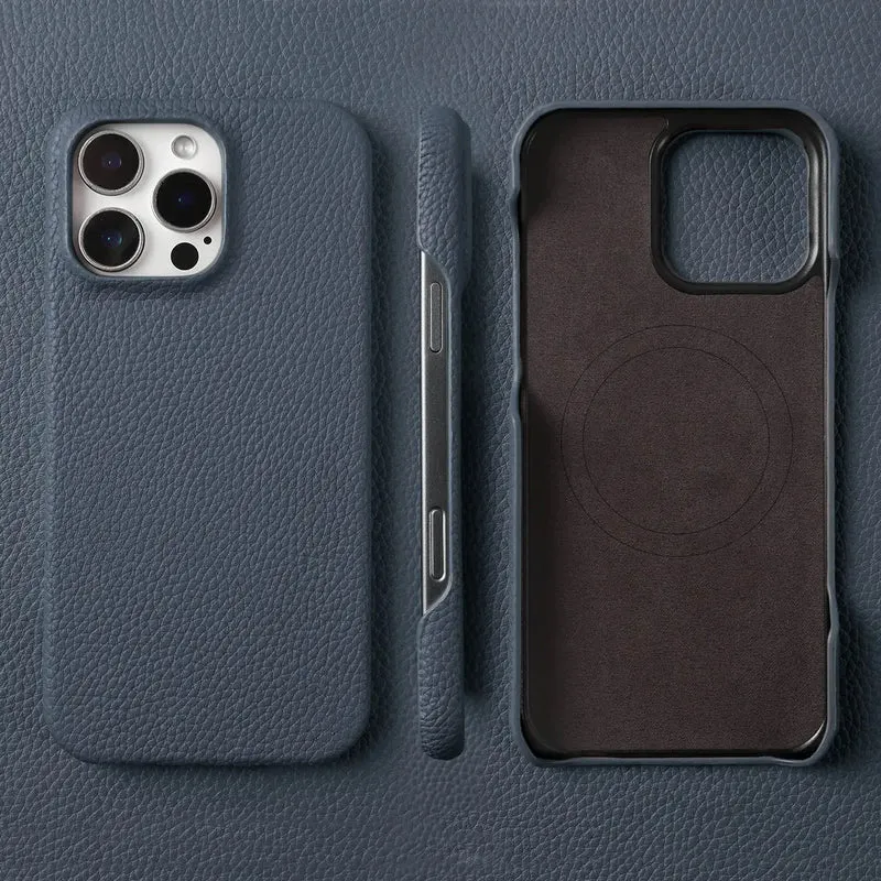 Premium Magnetic Genuine Leather Case For iphone 16 Pro Max 15 14 13 12 11 Wireless Charge Magnet Magsafe Cover Shockproof Coque