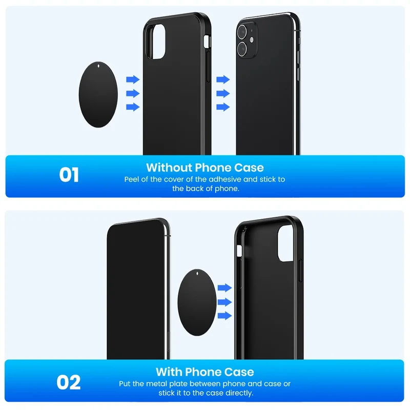 TOPK MagneticCarPhoneHolder Mount - Enhanced Version Strong Magnet 360° RotationHigh/LowTempResistant with Improved Adhesion
