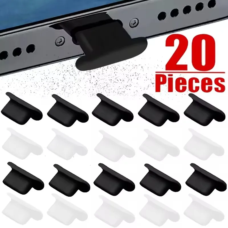 20/10/5Pcs Silicone Dust Plug for iPhone 12 13 14 Pro MAX 8 XS IOS Lightning Charging Port Cover Cap Soft Rubber Dustproof Plugs