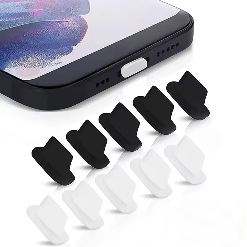 20/10/5Pcs Silicone Dust Plug for iPhone 12 13 14 Pro MAX 8 XS IOS Lightning Charging Port Cover Cap Soft Rubber Dustproof Plugs