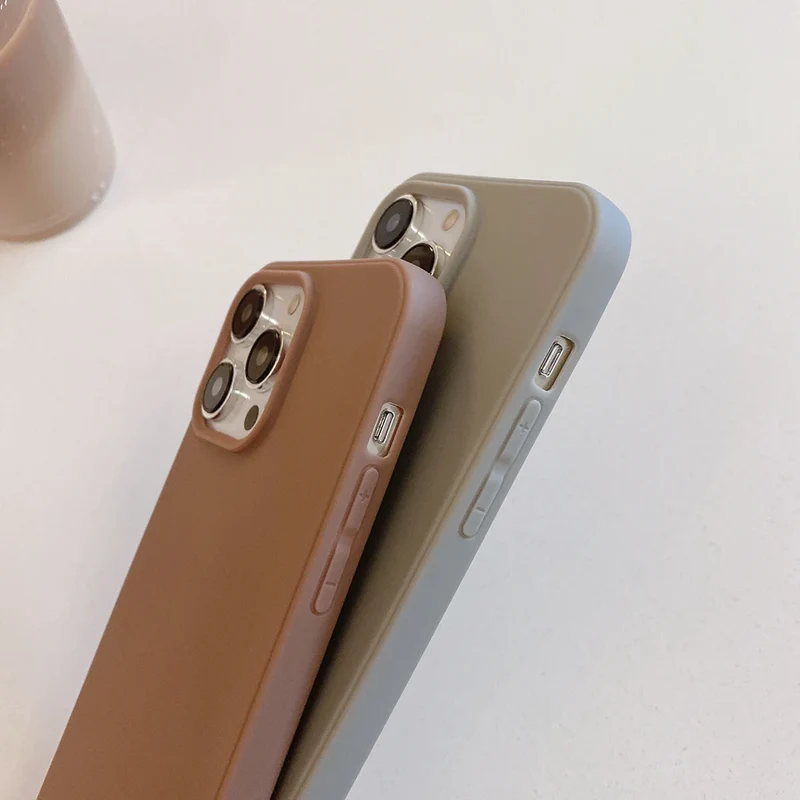 Luxury Matte Candy Color Silicone Soft Case For iPhone 17 Air 16E 16 15 14 13 Pro Max Plus Shockproof Back Cover Slim TPU Shell