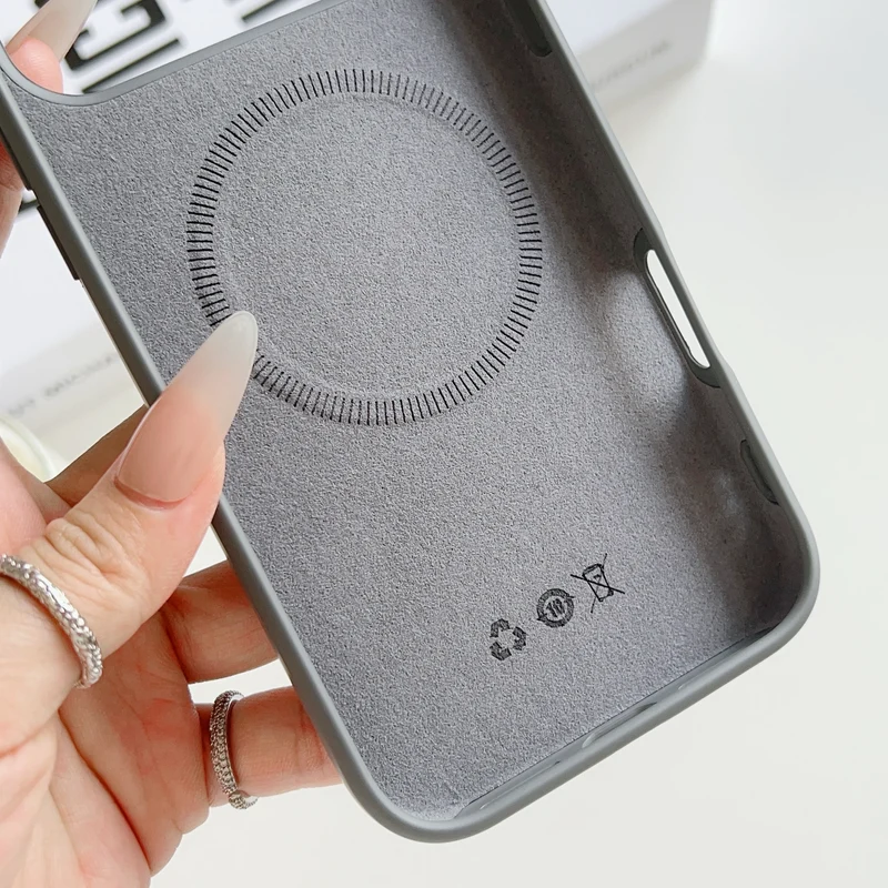Original Liquid Silicone For Magsafe Magnetic Case For iPhone 17 Air 16E 16 15 14 Plus 13 12 Pro Max 11 Silky Smooth Soft Cover