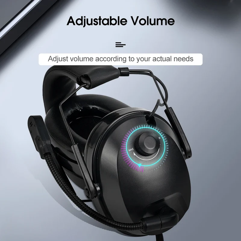 Retevis KM Headset with Noise Reduction Rotatable Boom Microphone for Baofeng UV-5R Quansheng UV K5 UV K6 UV K58 Walkie Talkie