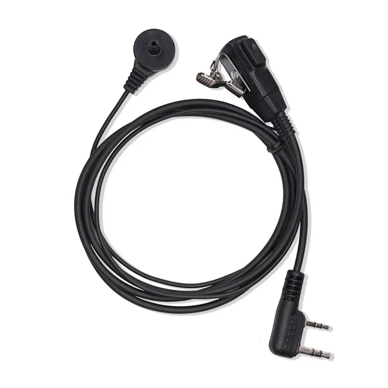 2 Pin PTT MIC Headset Covert Acoustic Tube In-ear Earpiece For Kenwood TYT Baofeng UV-5R BF-888S CB Two Way Radio Accessories
