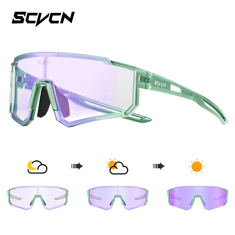 SCVCN new Outdoor Cycling Sunglasses Men MTB Bike Glasses Sports Mountain Climbing fishing Women Bicycle Cycling UV400 Goggles