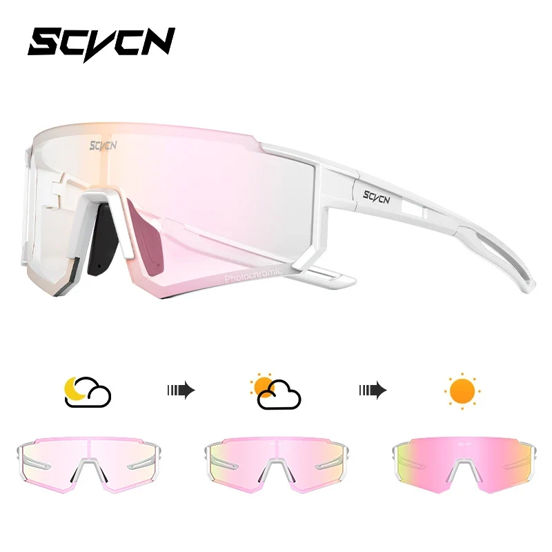 SCVCN new Outdoor Cycling Sunglasses Men MTB Bike Glasses Sports Mountain Climbing fishing Women Bicycle Cycling UV400 Goggles