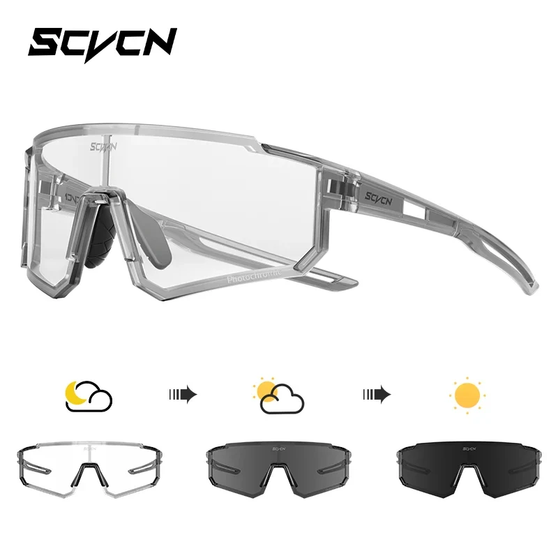 SCVCN new Outdoor Cycling Sunglasses Men MTB Bike Glasses Sports Mountain Climbing fishing Women Bicycle Cycling UV400 Goggles