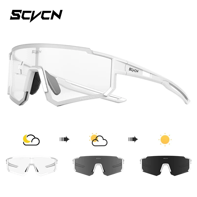 SCVCN new Outdoor Cycling Sunglasses Men MTB Bike Glasses Sports Mountain Climbing fishing Women Bicycle Cycling UV400 Goggles