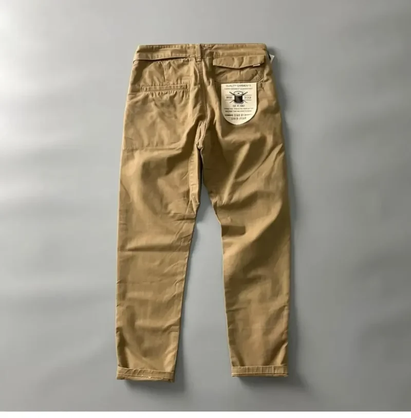 American Style Pure Cotton Heavy Duty Cargo Pants for Men Anti-Dirt Anti-Wear Loose Straight Leg Casual Pants Footwear
