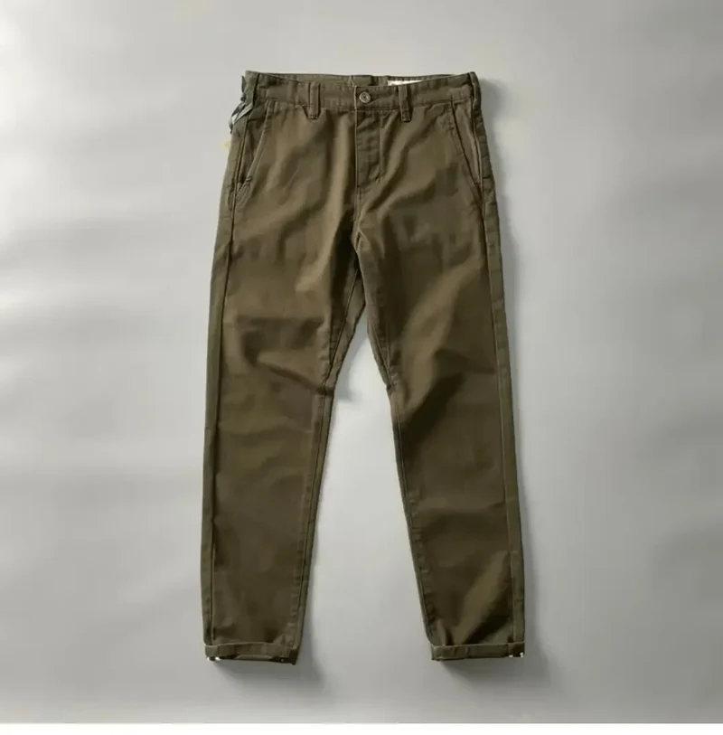 American Style Pure Cotton Heavy Duty Cargo Pants for Men Anti-Dirt Anti-Wear Loose Straight Leg Casual Pants Footwear