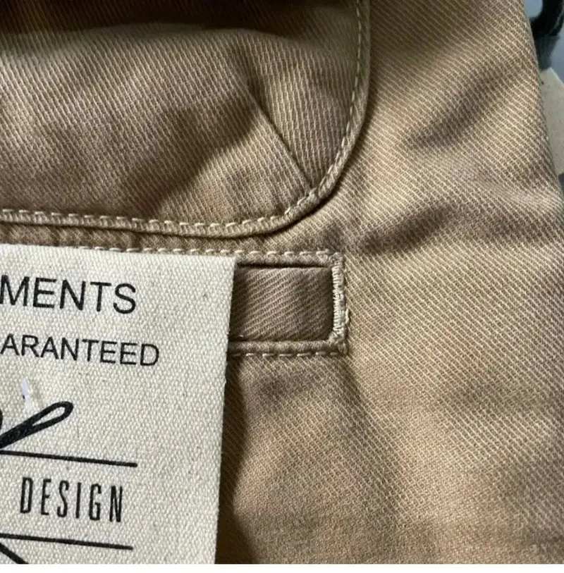 American Style Pure Cotton Heavy Duty Cargo Pants for Men Anti-Dirt Anti-Wear Loose Straight Leg Casual Pants Footwear