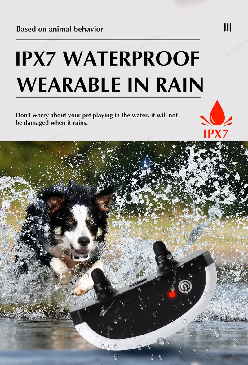 2 In 1 Electric Pet Wireless Fence Dog Training Collar Anti Runaway Up to 3 Dogs Outdoor Pet Containment Rechargeable System