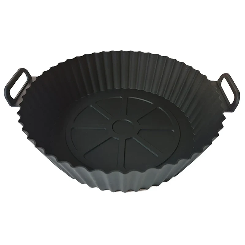 Silicone Air Fryer Liners Pot,Airfryer Basket Cooking Gadgets ,Reusable Baking Tray Non-stick Pizza Pan Oven Kitchen Accessories