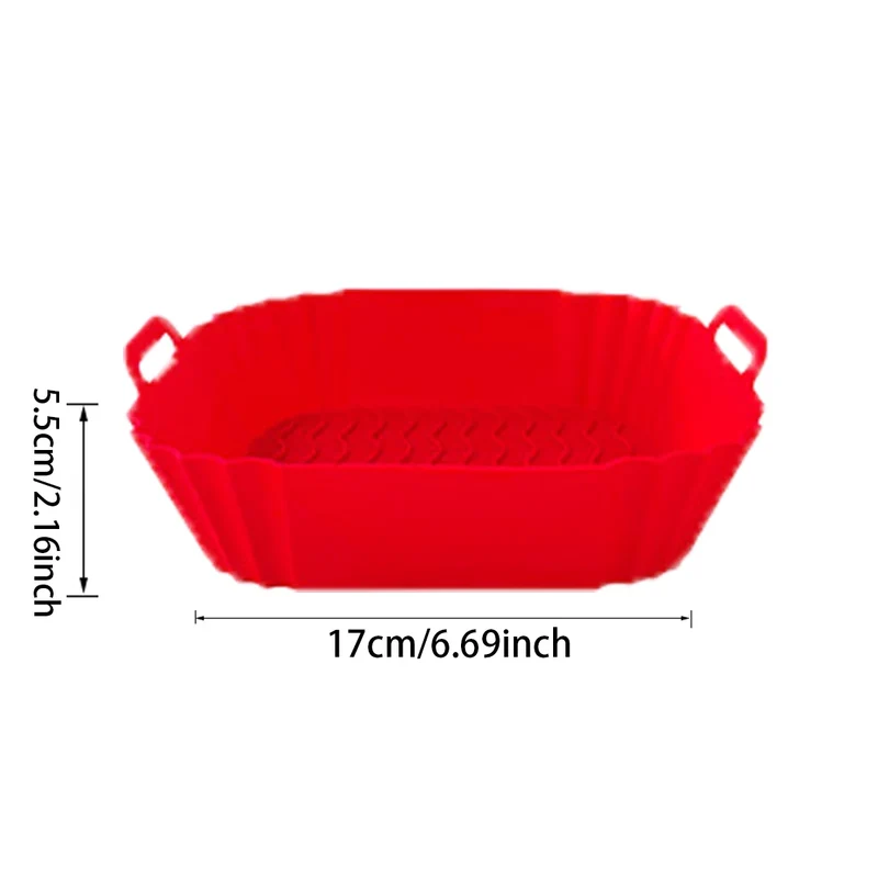 Silicone Air Fryer Liners Pot,Airfryer Basket Cooking Gadgets ,Reusable Baking Tray Non-stick Pizza Pan Oven Kitchen Accessories