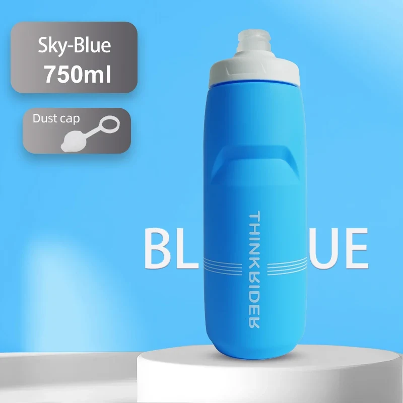 ThinkRider 620ml/750ml Bicycle Bottle MTB Road Bike Water Bottle Outdoor Sports Plastic Portable Large Capacity Drink Cycling
