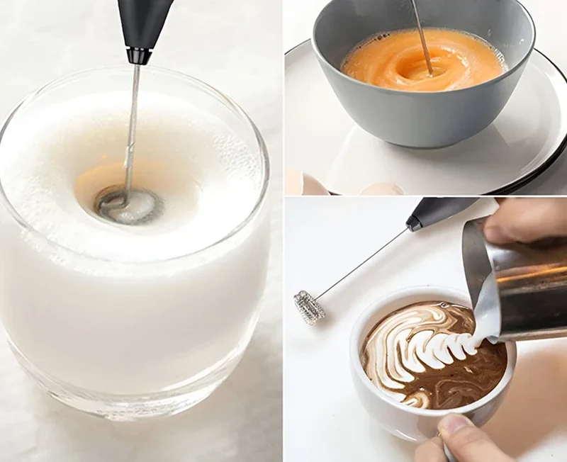 2-in-1 Kitchen Items USB Charging Electric Egg Beater Mini Blender Kitchens Accessories Mixer Household Gadgets Double Head Bar