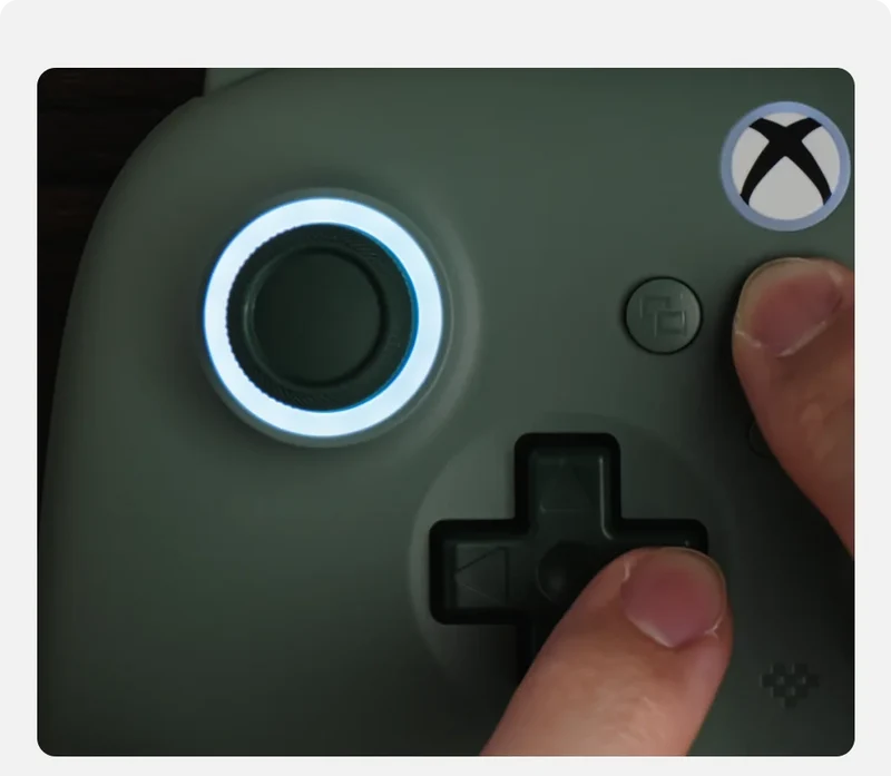 8BitDo Ultimate C Wired Gaming Controller for Xbox, RGB Lighting Fire Ring and Hall Effect Joysticks, Windows 10/11
