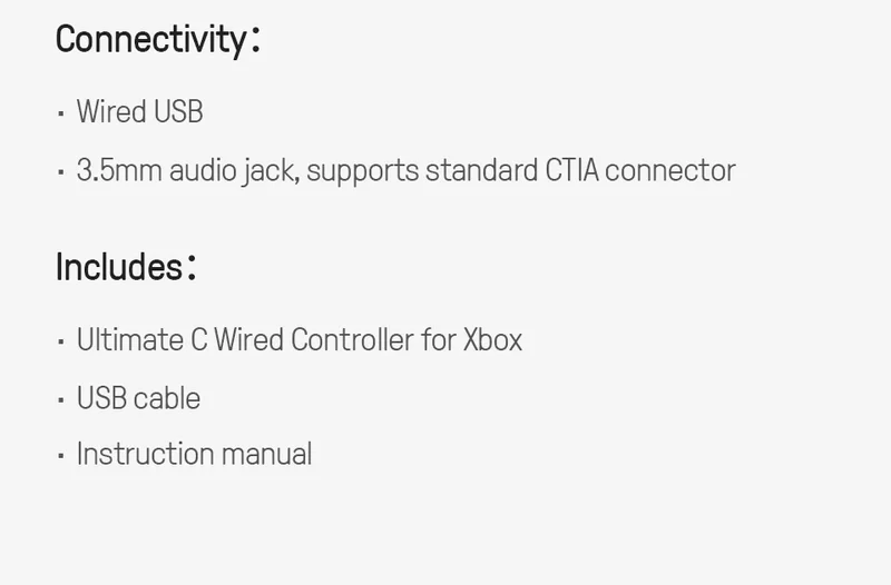 8BitDo Ultimate C Wired Gaming Controller for Xbox, RGB Lighting Fire Ring and Hall Effect Joysticks, Windows 10/11