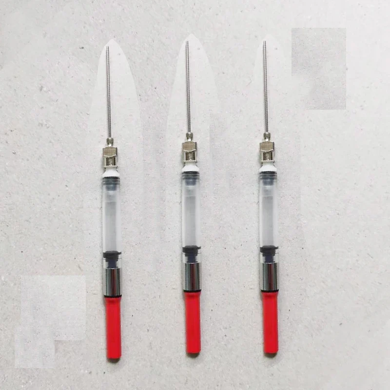 1/ 3 Pcs Fountain Pen Ink Syringe Filler Needle Tip Spring Converter Office Supplies Office School Stationery