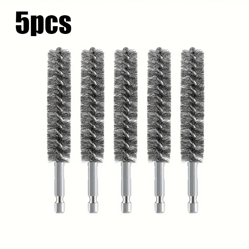 5 pieces Hexagonal shank steel wire brush for electric drill cleaning Stainless steel wire brush for electric drill cleaning