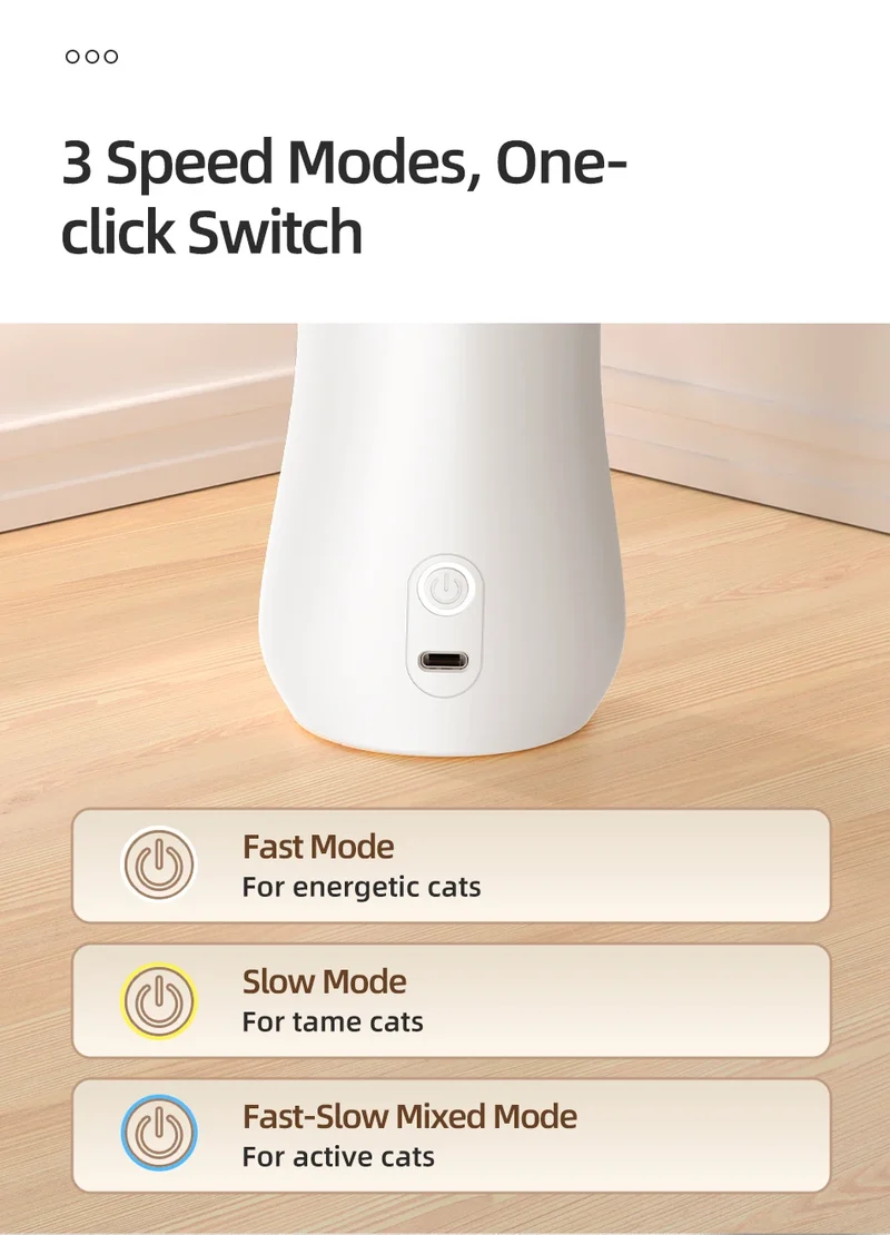 ROJECO Automatic Cat Laser Toy Interactive Intelligent Toys LED Motion Activate Pet Indoor Handheld Wireless Cat Toy Accessories