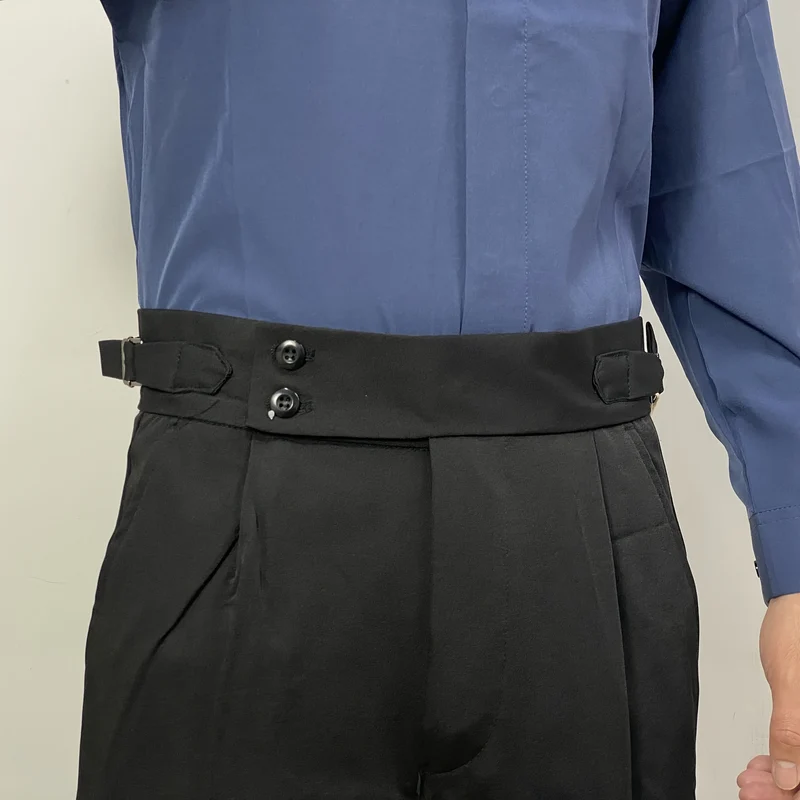 Men'S Knit Fabric Shirt Stays, Adjustable Elastic Non-Slip Polyester Belts for Formal Shirts, Ideal for Weddings,Groomsmen Gifts