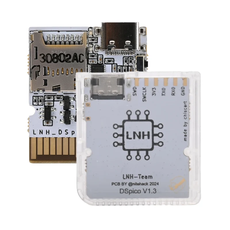 Chiscart DSpico USB C Version Game Cartridge For NDS NDSL DSi 3DS Consoles